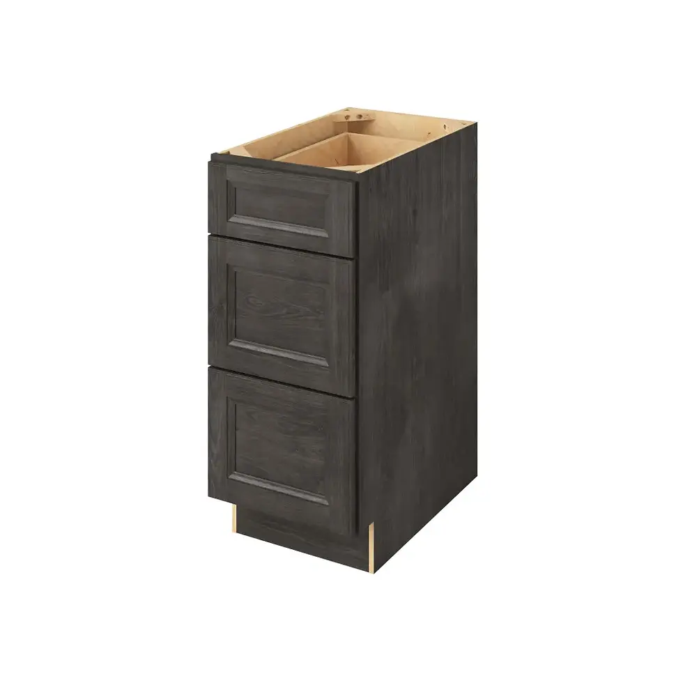 15-in W x 35-in H x 24-in D 3-Drawer Base Cabinet - St. Croix - Slate - Assembled