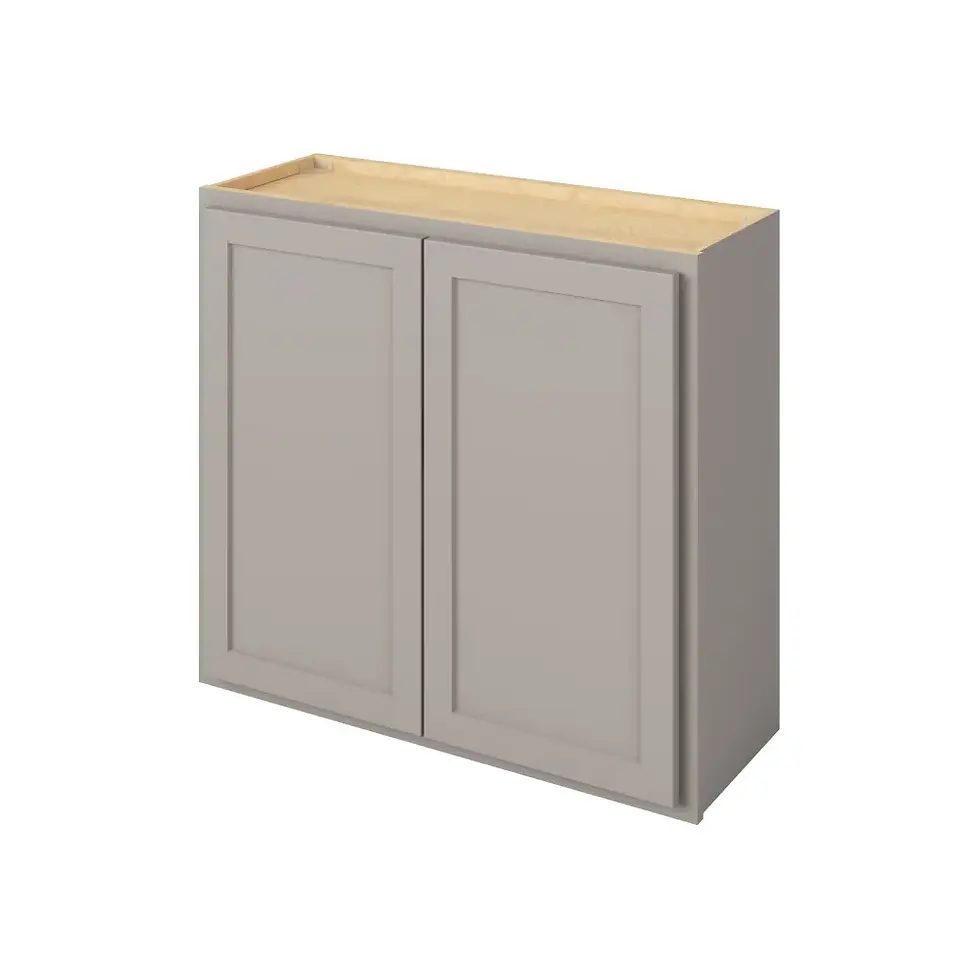 33-in W x 30-in H x 12-in D Wall Cabinet - Nantucket - Pebble Grey - Assembled