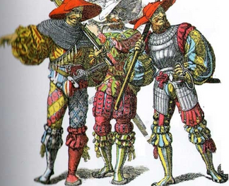 il modo di vestire dei Lanzichenecchi