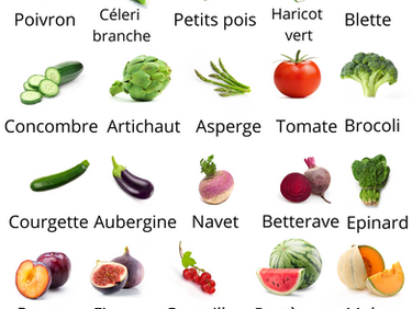 Fruits et légumes juillet