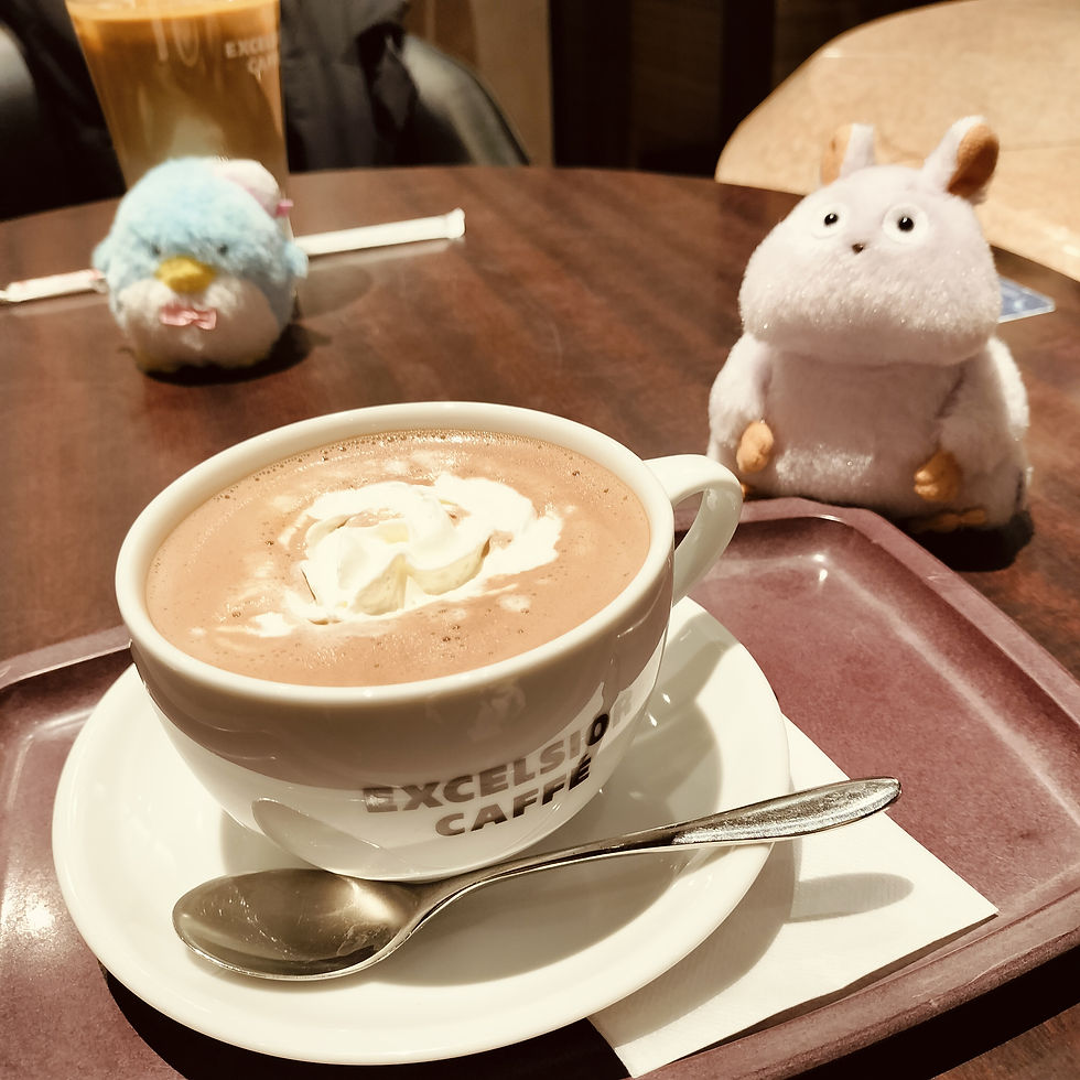 ぬい撮りしようと思って坊ぬい出したら、そっと自分のぬいも出してくれた友達