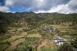 Beautiful view of Bhutan