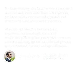 Recommendation from one of my clients.