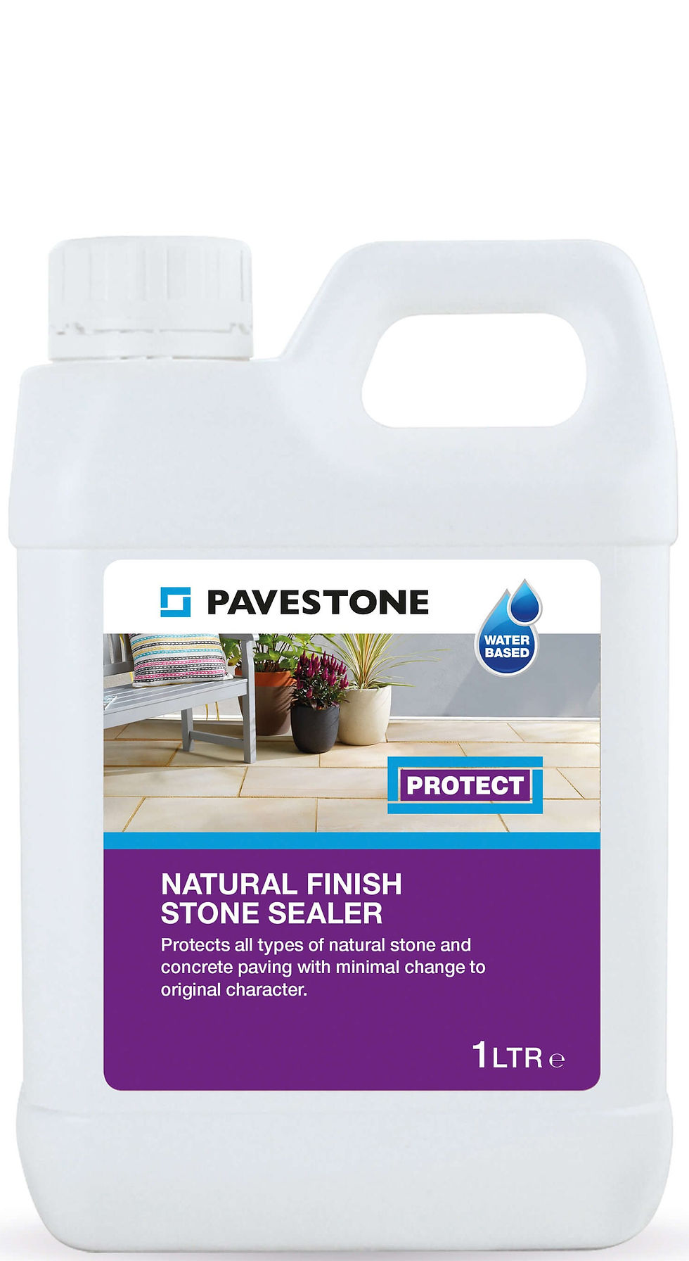 Natural Finish Stone Sealer 1 litre Garden Stone Paving