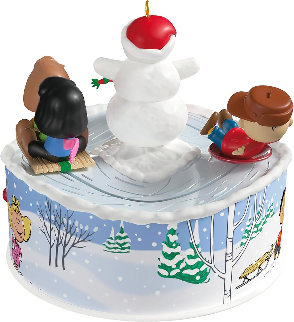 Thumbnail: The Peanuts Gang Let's Go Sledding! Musical Ornament With Light and Motion