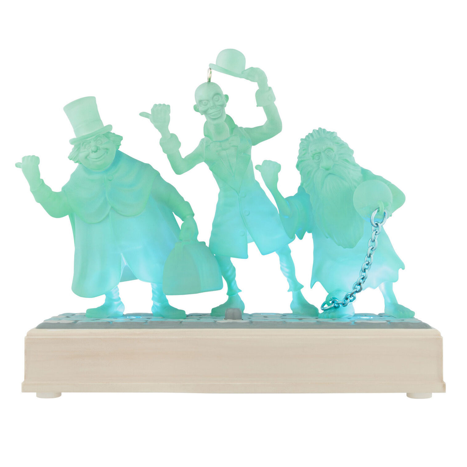 Haunted Mansion Hitchhiking Ghosts Ornament hanging on tree image 