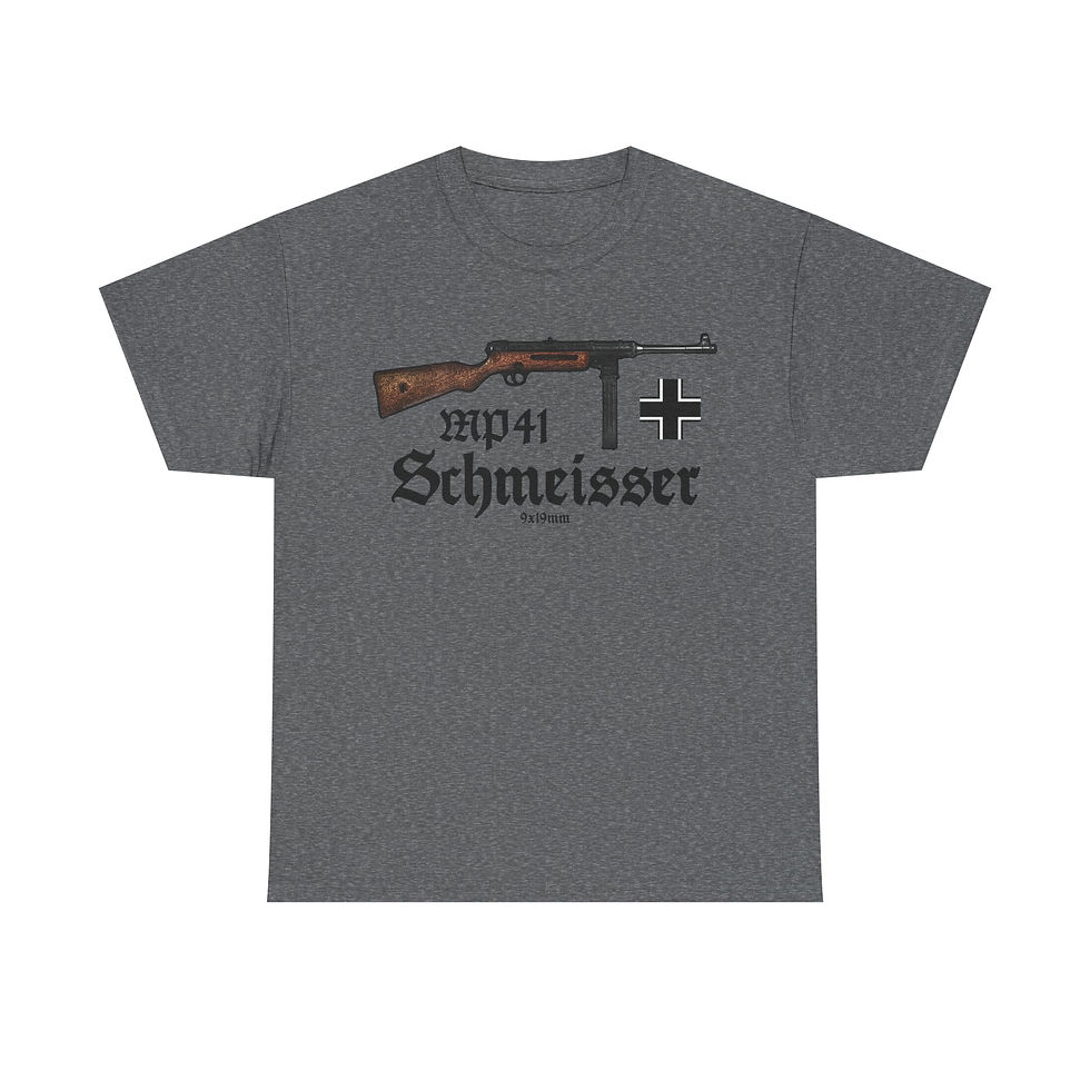Thumbnail: MP41 T-Shirt Schmeisser WWII German Gun Rifle