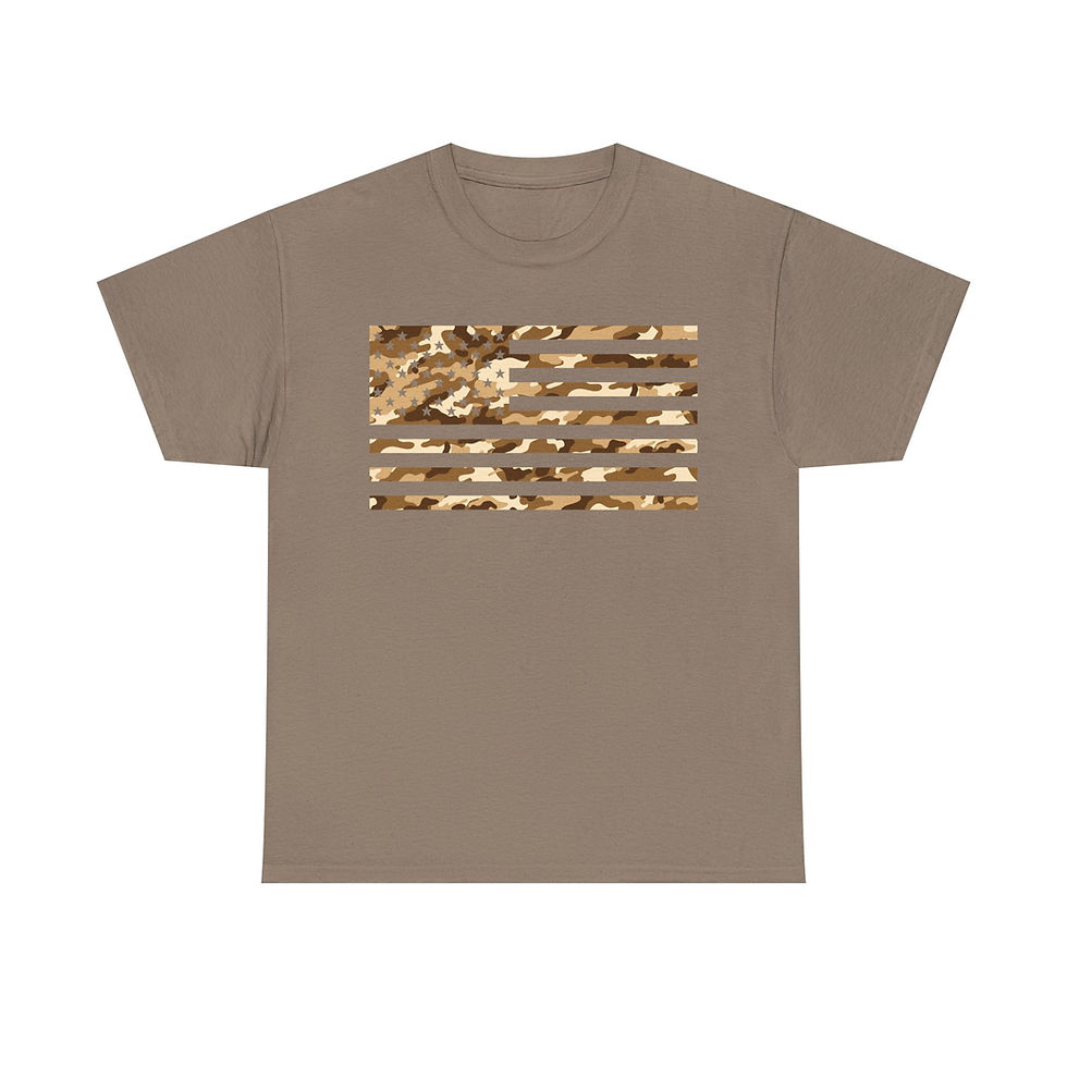 Thumbnail: American Flag Desert Camo T-Shirt USA Patriot Conservative