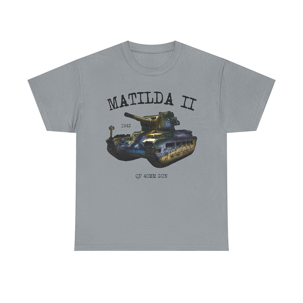 Thumbnail: Matilda II T-Shirt WWII British Army Tank