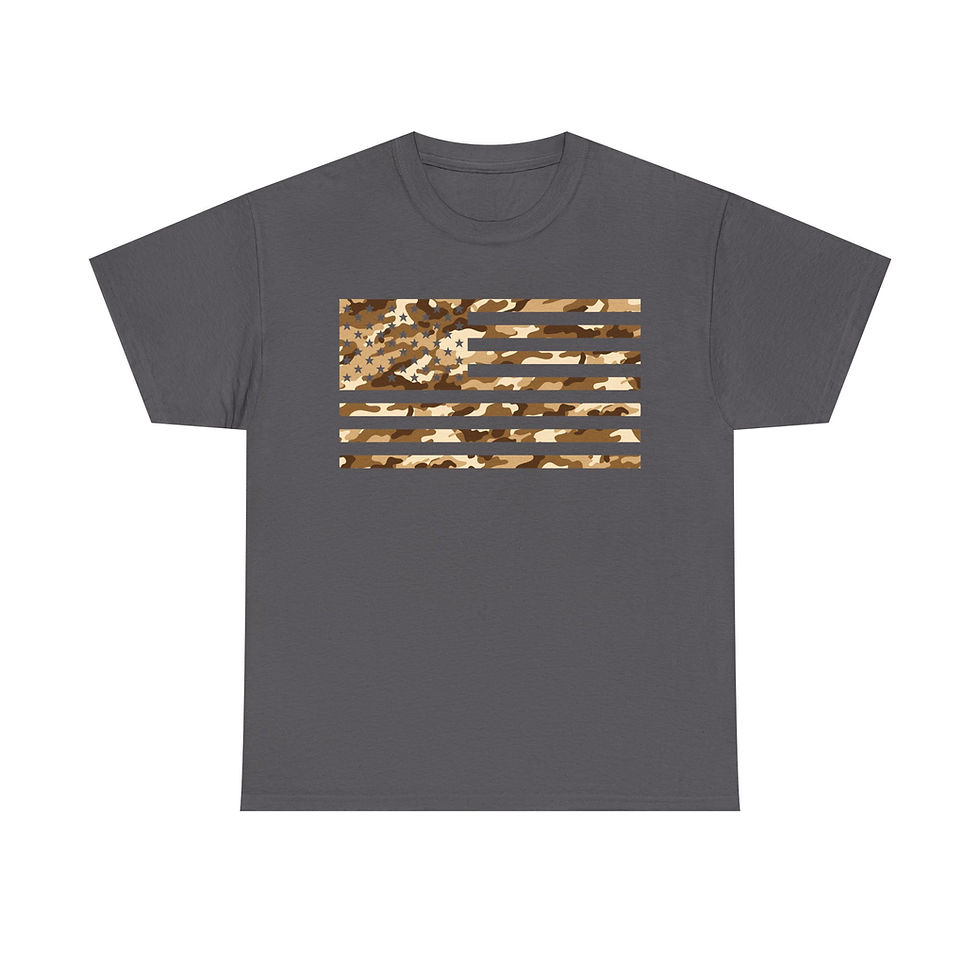 Thumbnail: American Flag Desert Camo T-Shirt USA Patriot Conservative