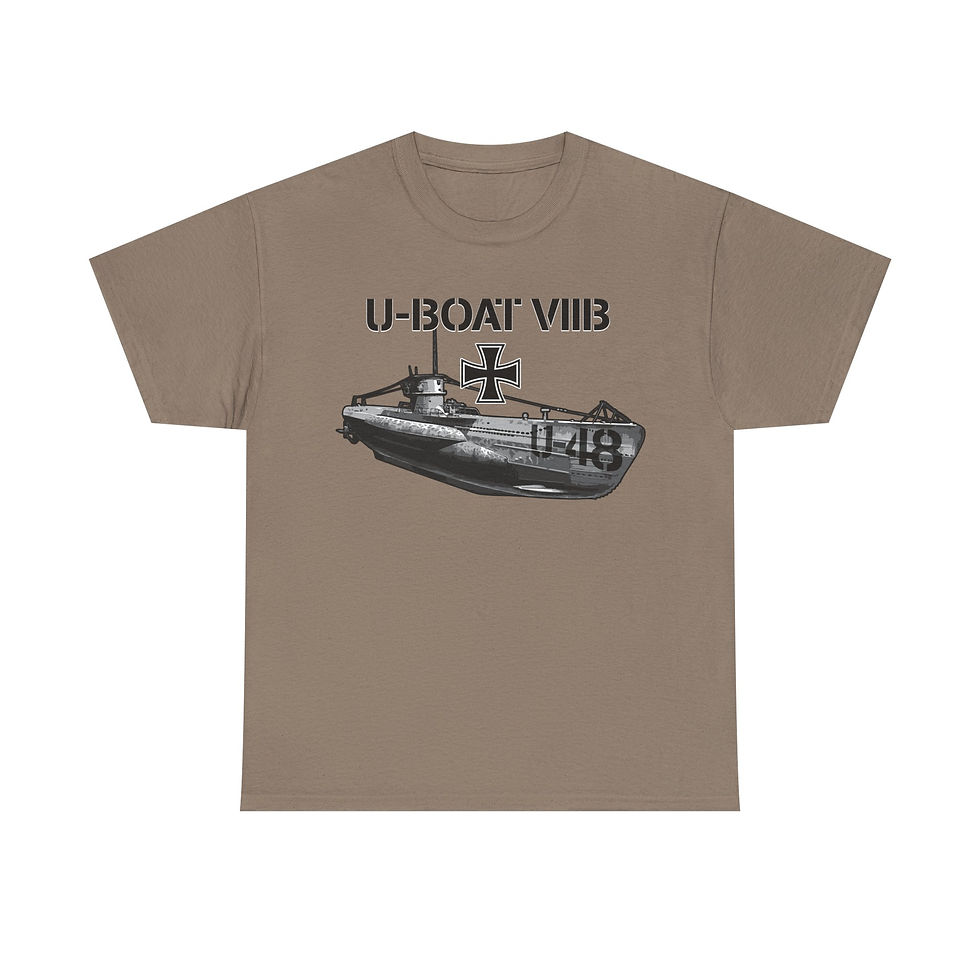 Thumbnail: U-48 U-Boat VIIB T-Shirt WWII German Submarine