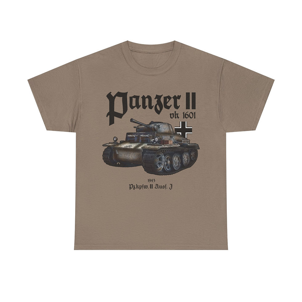 Thumbnail: Panzer II VK 1601 T-Shirt WWII German Tank