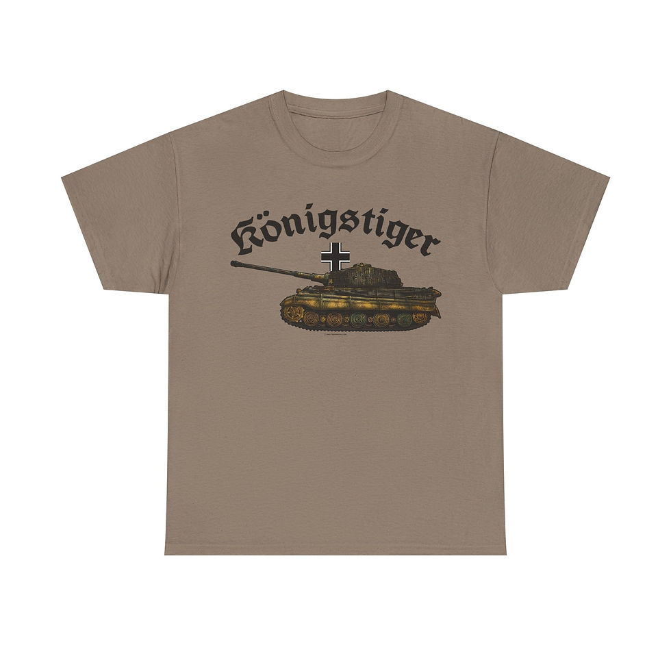 Thumbnail: Konigstiger King Tiger T-Shirt WWII German Tank Version 2
