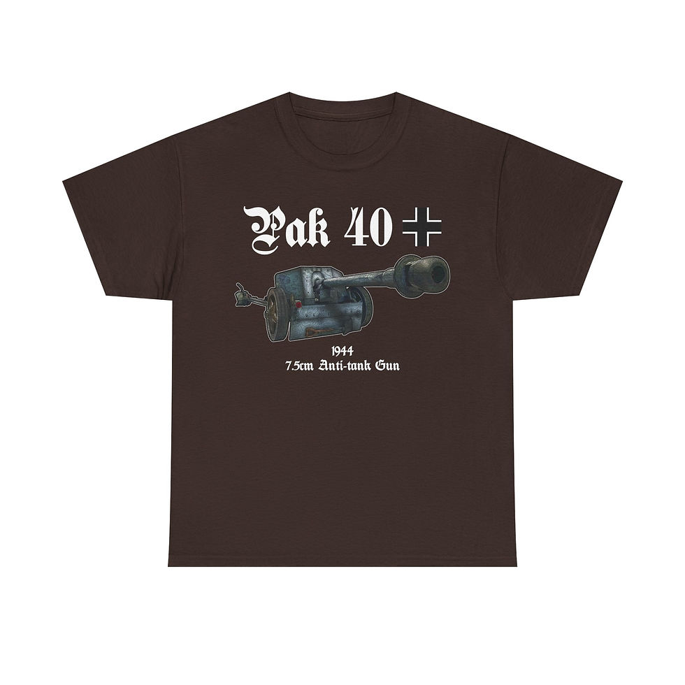 Thumbnail: Pak 40 T-Shirt WWII German Anti-Tank Version 1