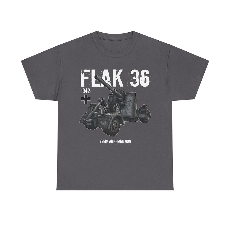 Thumbnail: Flak 36 T-Shirt WWII German 88mm Version 2