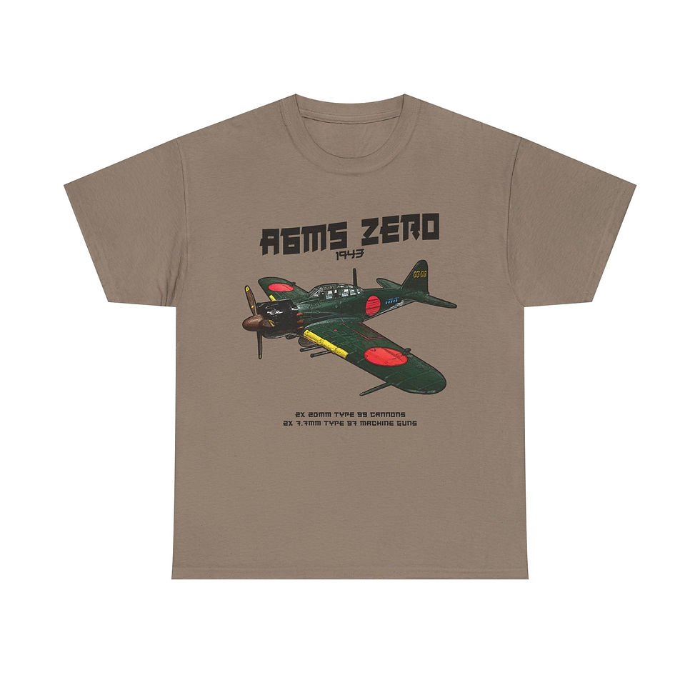 Thumbnail: A6M5 Zero T-Shirt WWII Japanese Aircraft