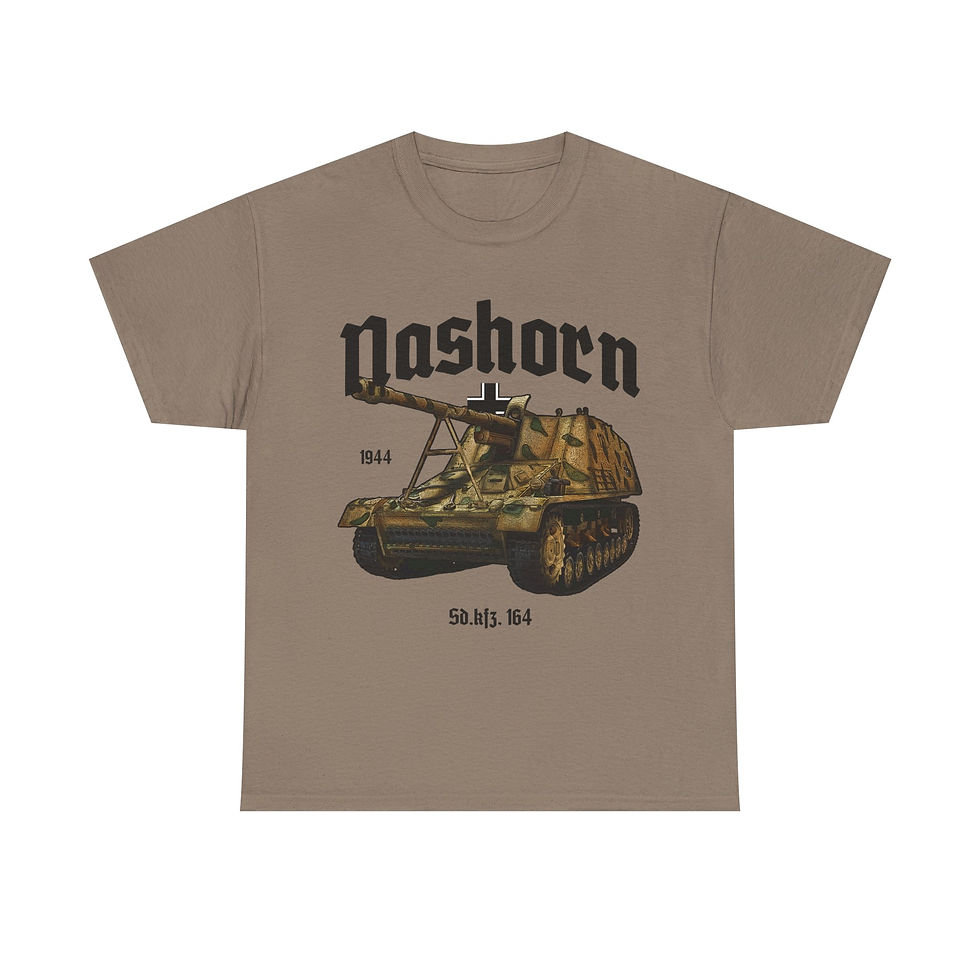 Thumbnail: Nashorn Panzer IV T-Shirt WWII German Tank