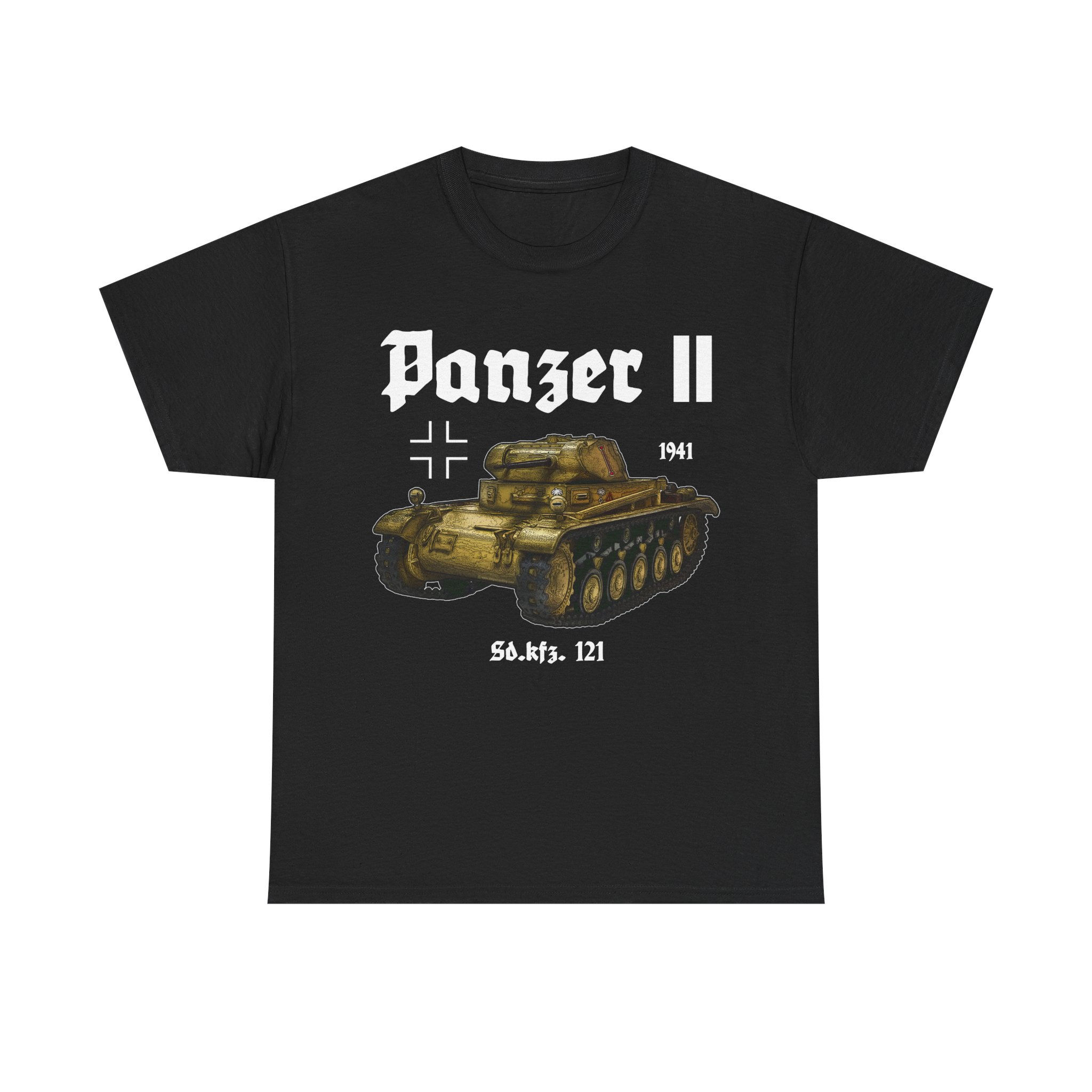 Panzer II T-Shirt WWII German Tank Version 2