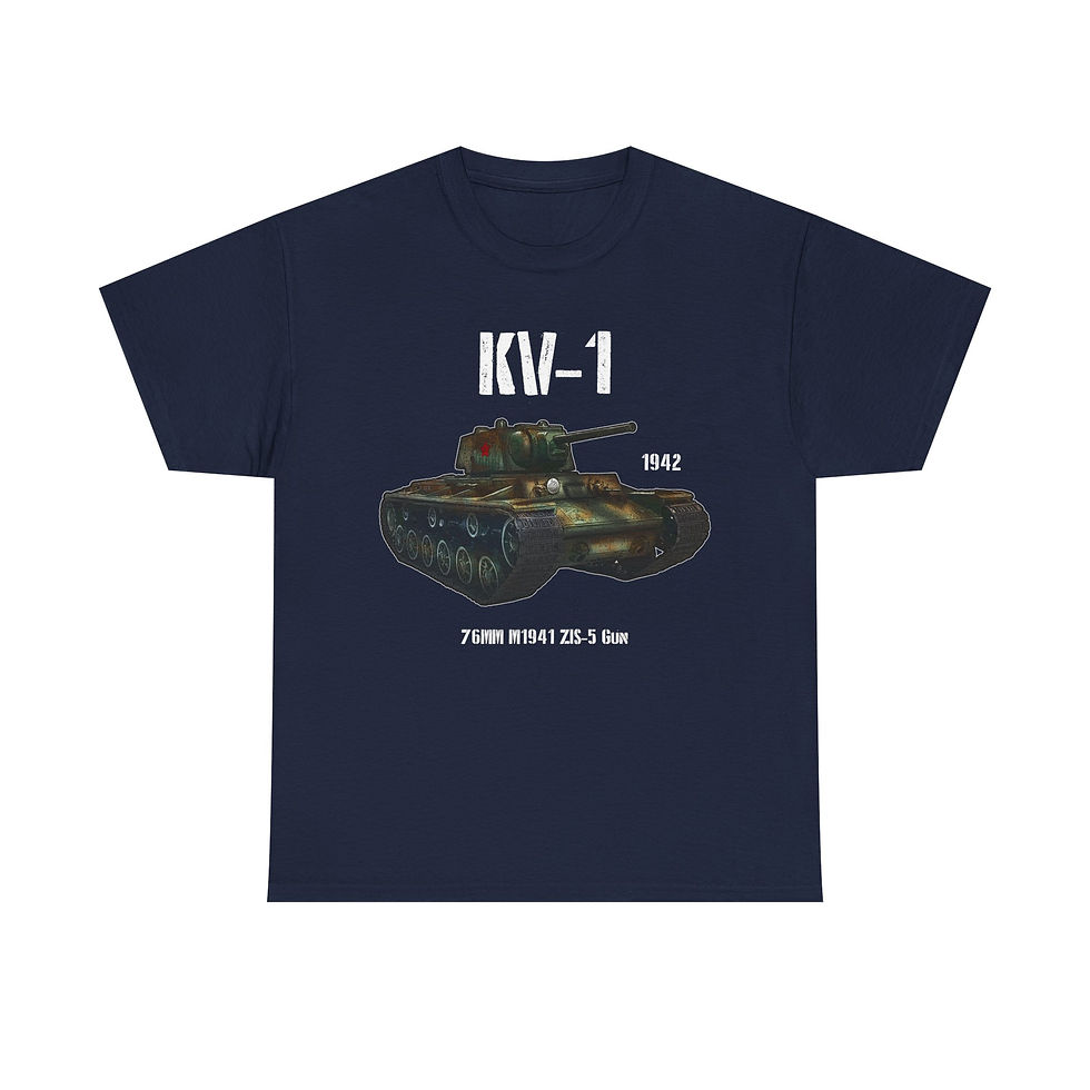Thumbnail: KV-1 T-Shirt WWII Soviet Army Tank Version 1