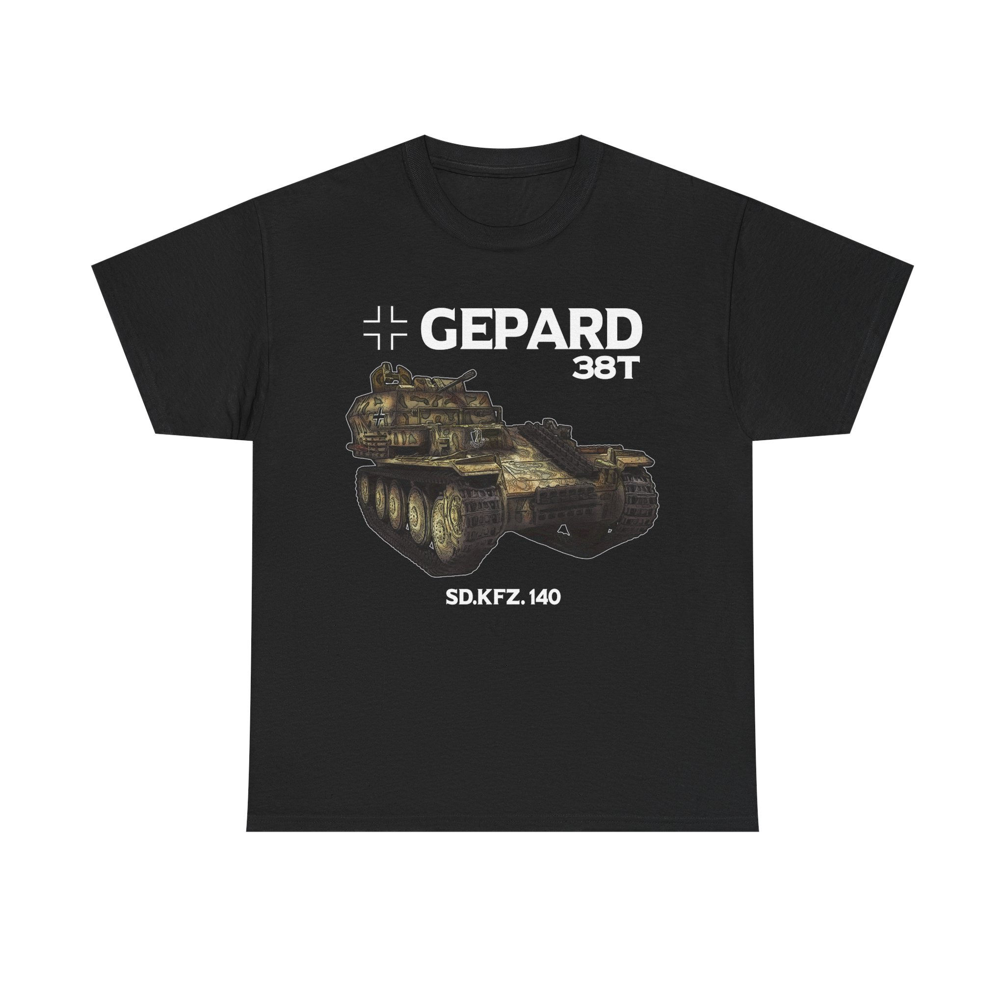 Gepard Panzer 38t T-Shirt WWII German Tank