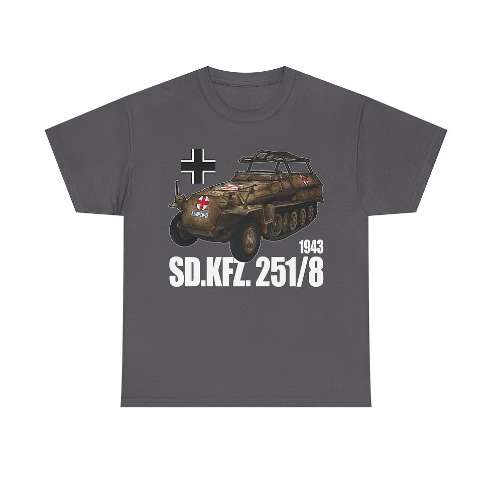 Thumbnail: Sd.kfz 251/8 T-Shirt WWII German Armored Car Ambulance