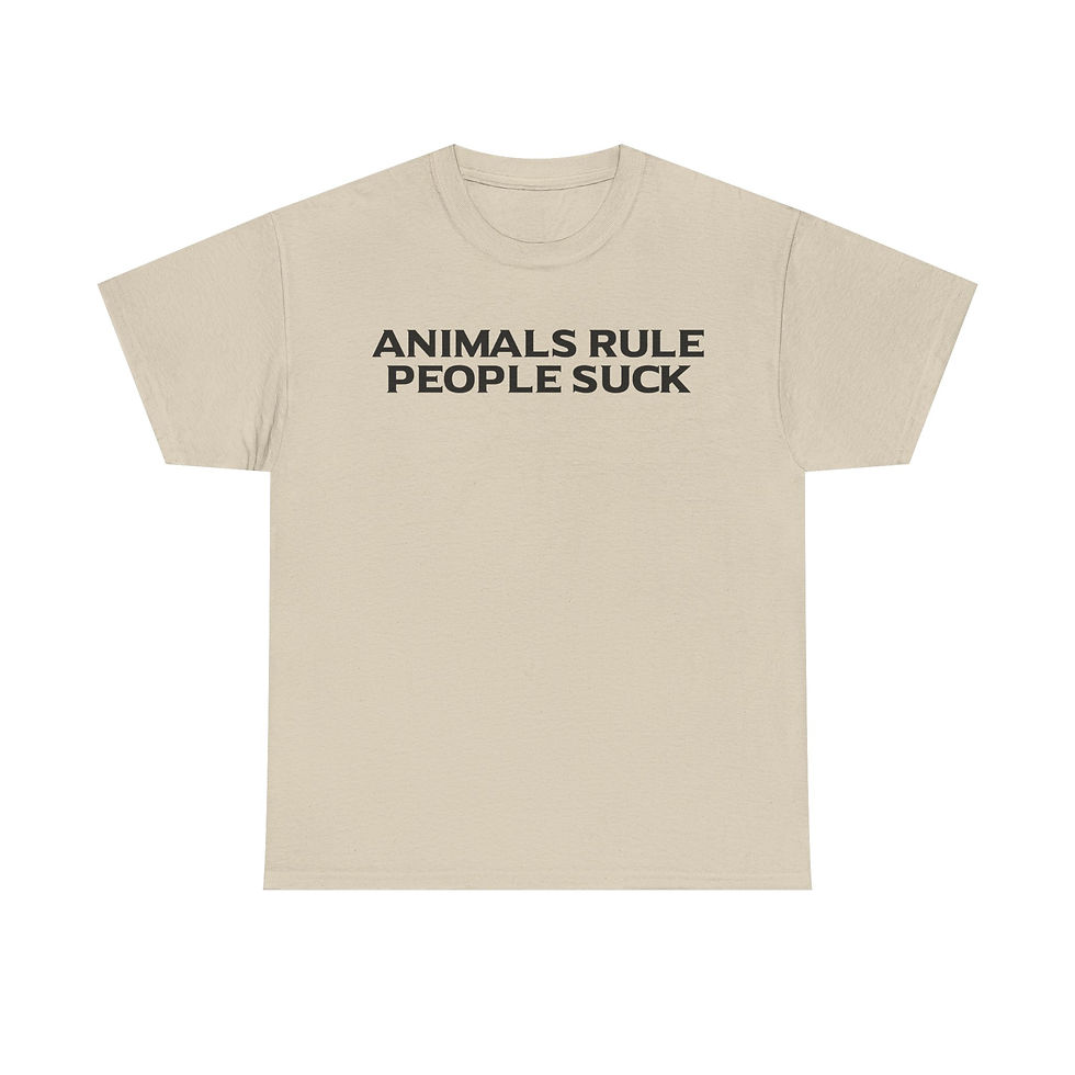 Thumbnail: Animals Rule People Suck T-Shirt