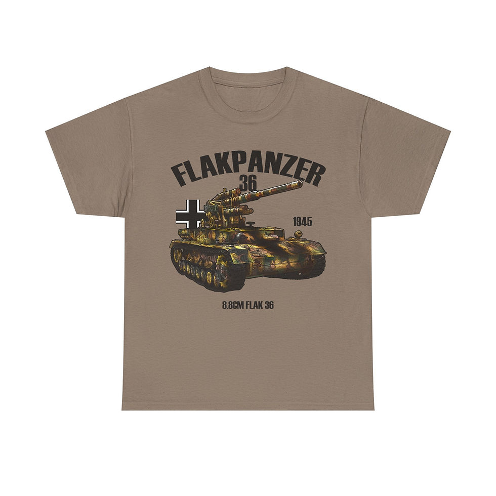 Thumbnail: Flakpanzer IV Panzer T-Shirt Flak 36 WWII German Tank