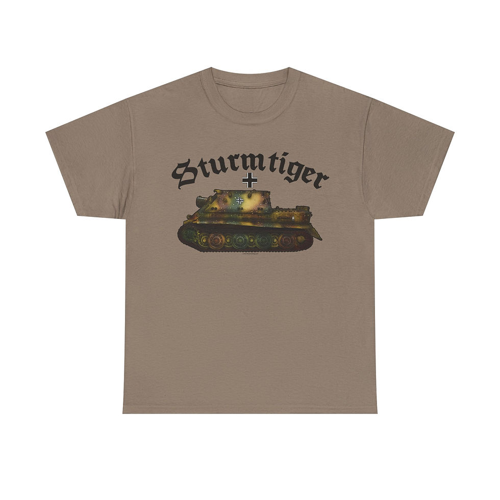 Thumbnail: Sturmtiger Panzer T-Shirt WWII German Tiger Tank Version 3
