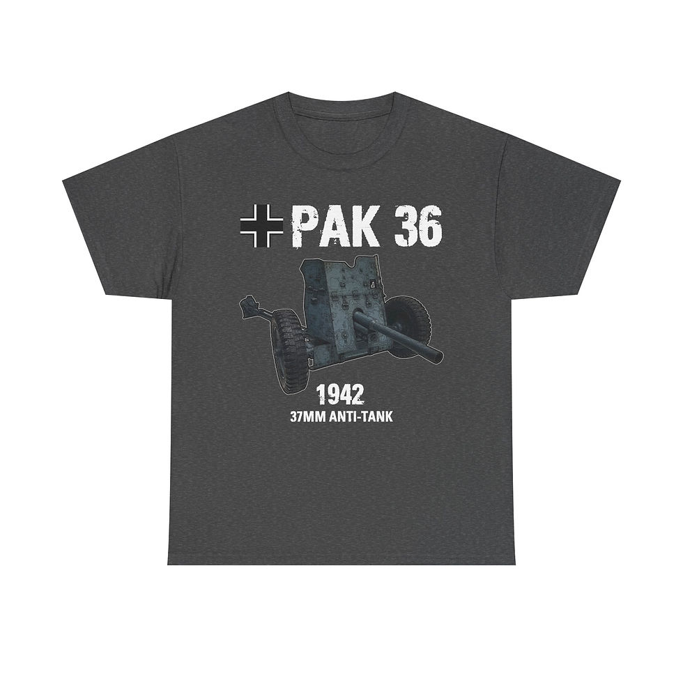 Thumbnail: Pak 36 T-Shirt WWII German Anti-Tank