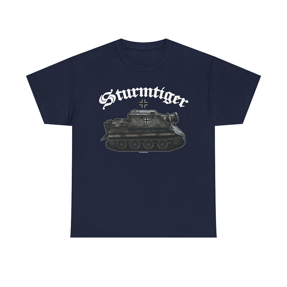 Thumbnail: Sturmtiger Panzer T-Shirt WWII German Tiger Tank Version 4