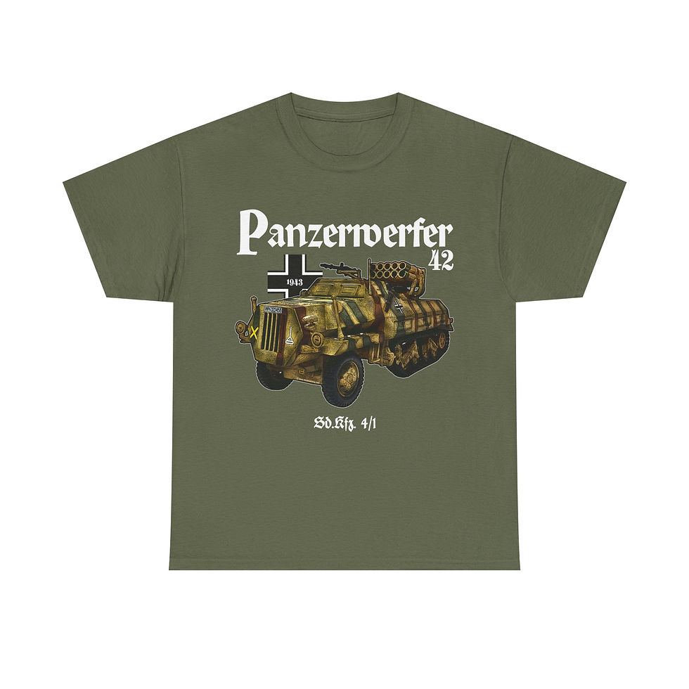 Thumbnail: Panzerwerfer 42 T-Shirt WWII German Armored Vehicle