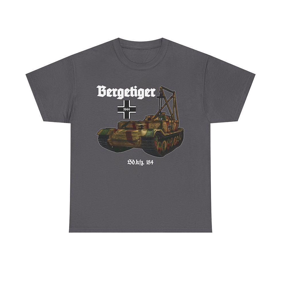 Thumbnail: Bergetiger T-Shirt WWII German Panzer Tank