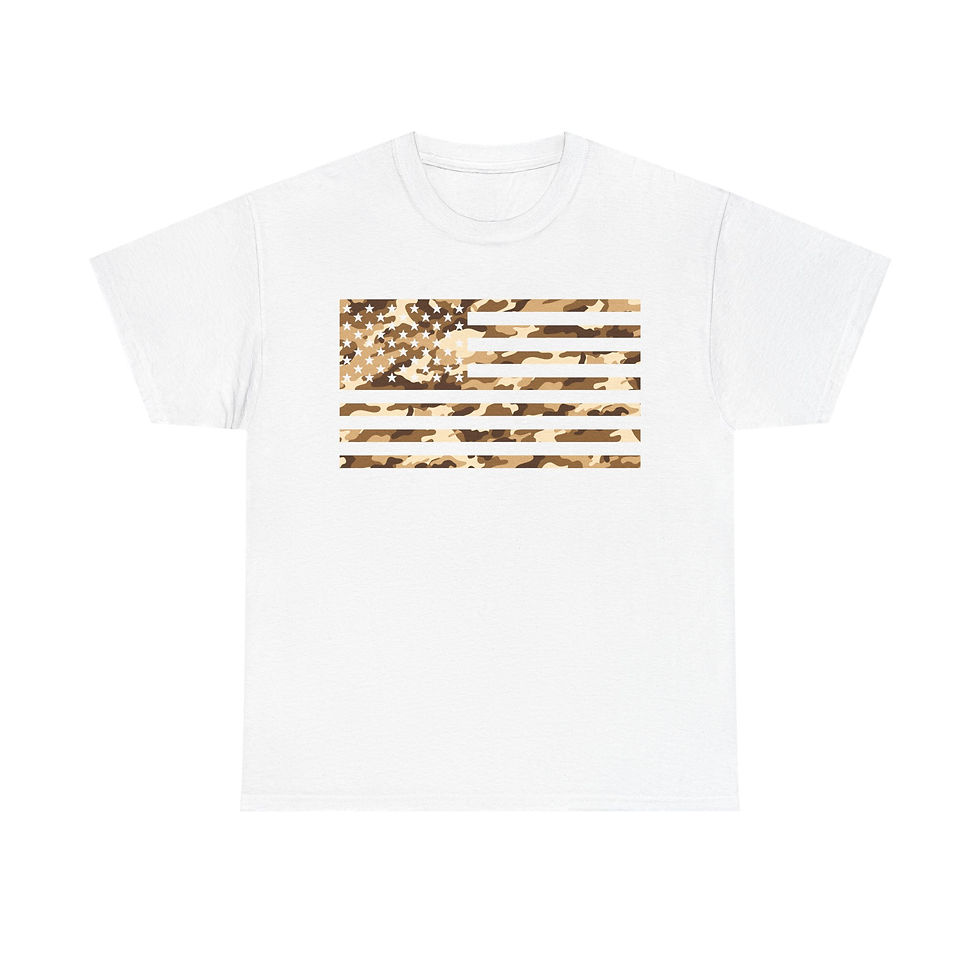 Thumbnail: American Flag Desert Camo T-Shirt USA Patriot Conservative