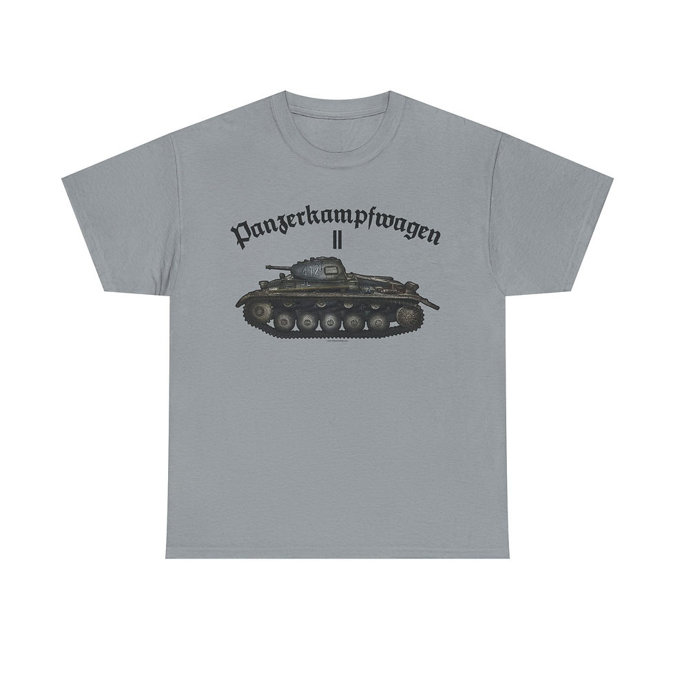 Thumbnail: Panzerkampfwagen II Panzer T-Shirt WWII German Tank