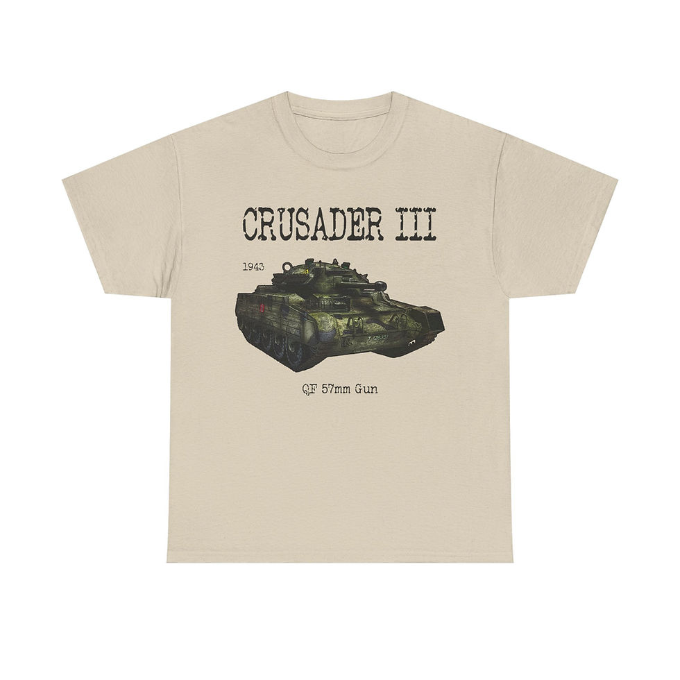 Thumbnail: Crusader III T-Shirt WWII British Army Tank