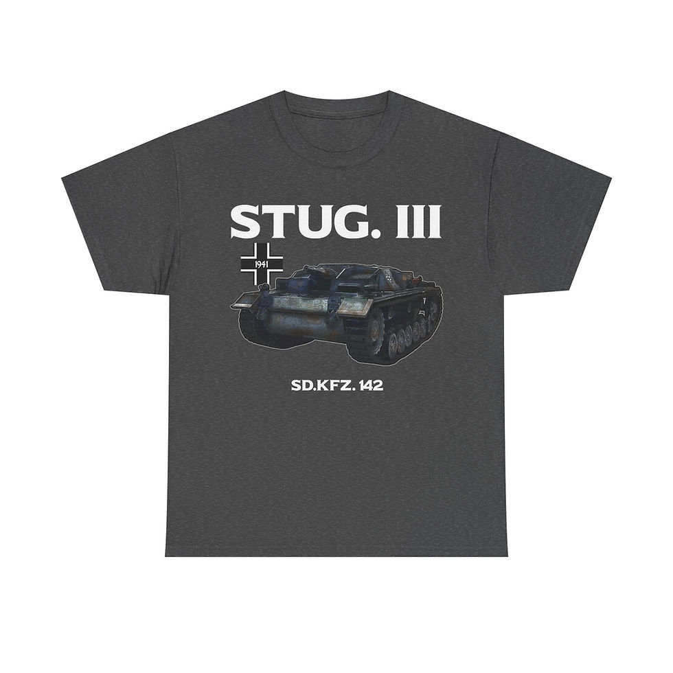 Thumbnail: StuG III Panzer T-Shirt WWII German Tank Version 2