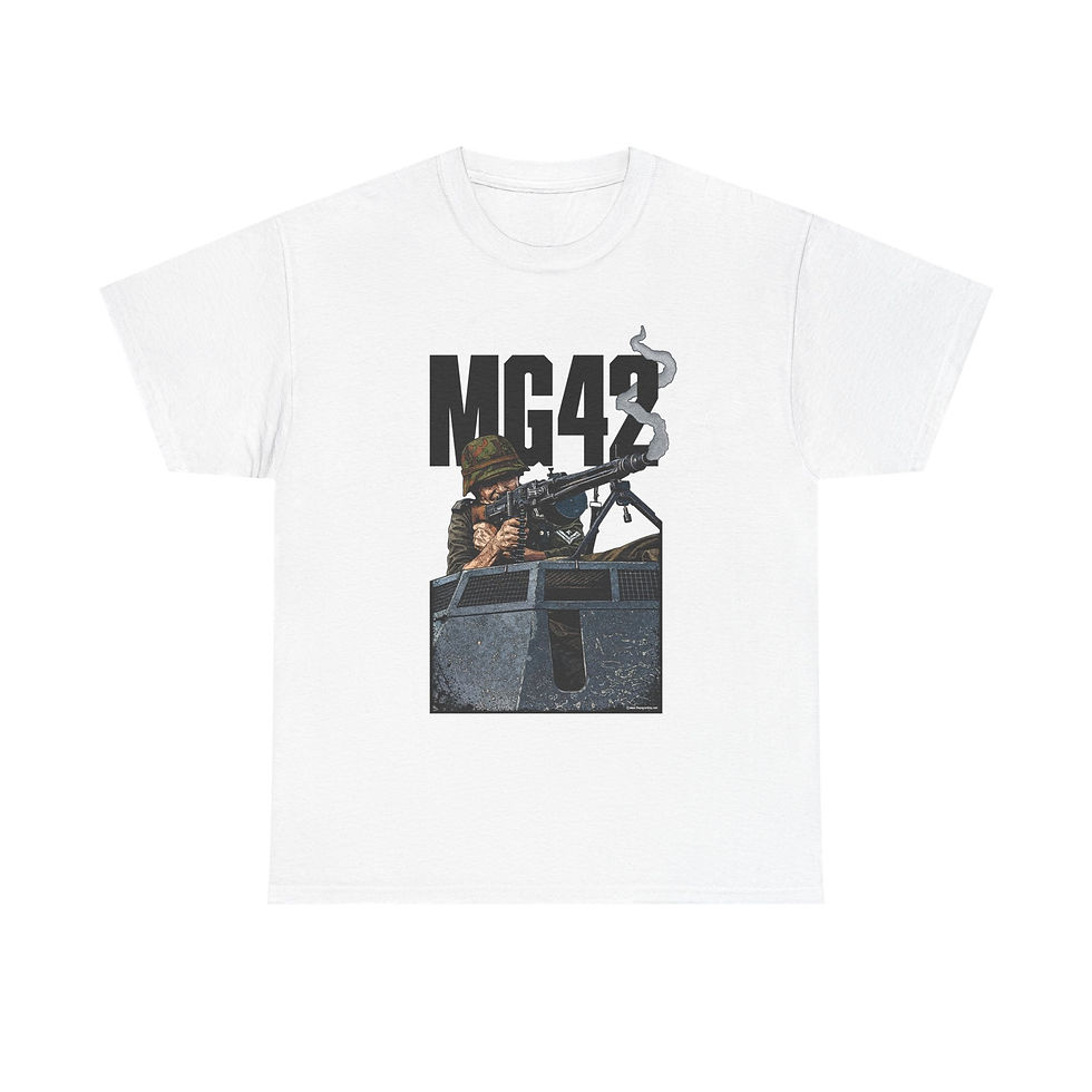 Thumbnail: MG42 Gunner T-Shirt WWII German
