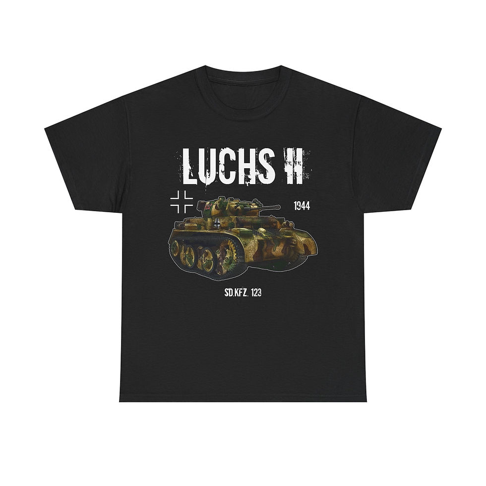 Luchs Panzer II T-Shirt WWII German Tank