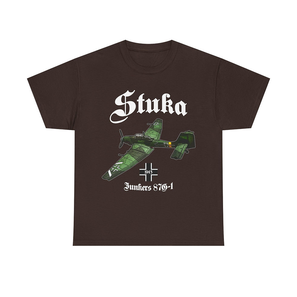 Thumbnail: Stuka Ju 87G-1 T-Shirt WWII German Aircraft Version 1