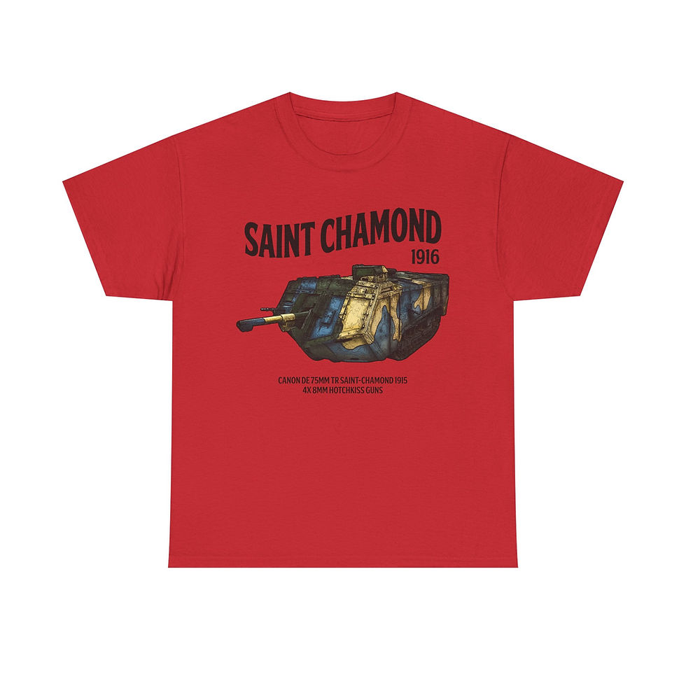 Thumbnail: Saint Chamond T-Shirt WWI French Tank Version 1