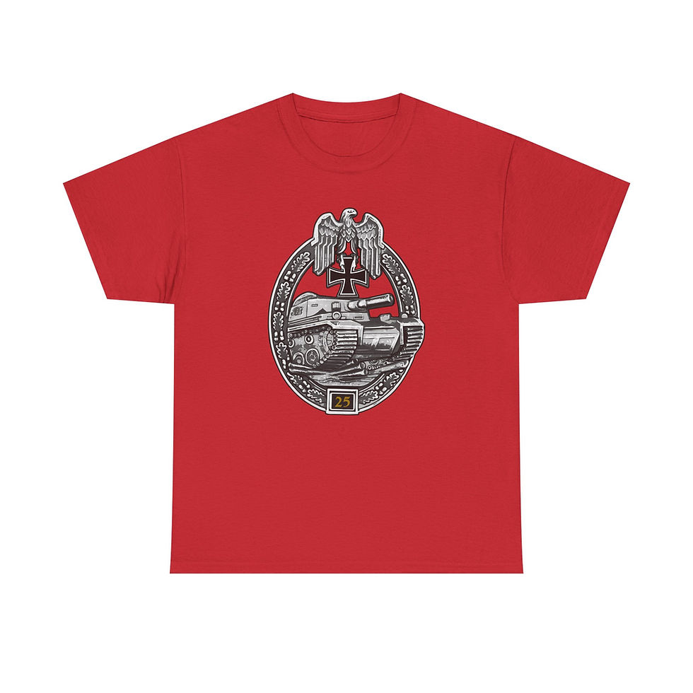 Thumbnail: Panzer Tank Badge 25 T-Shirt WWII German