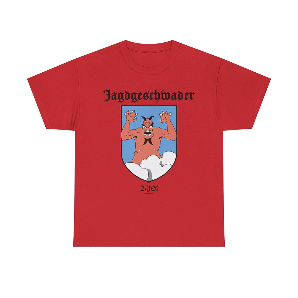 Thumbnail: Jagdgeschwader 2/JG1 Devil T-Shirt Luftwaffe Squadron