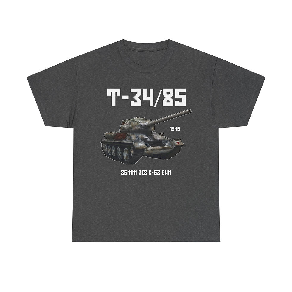 Thumbnail: T-34/85 T-Shirt WWII Soviet Army Tank Version 2