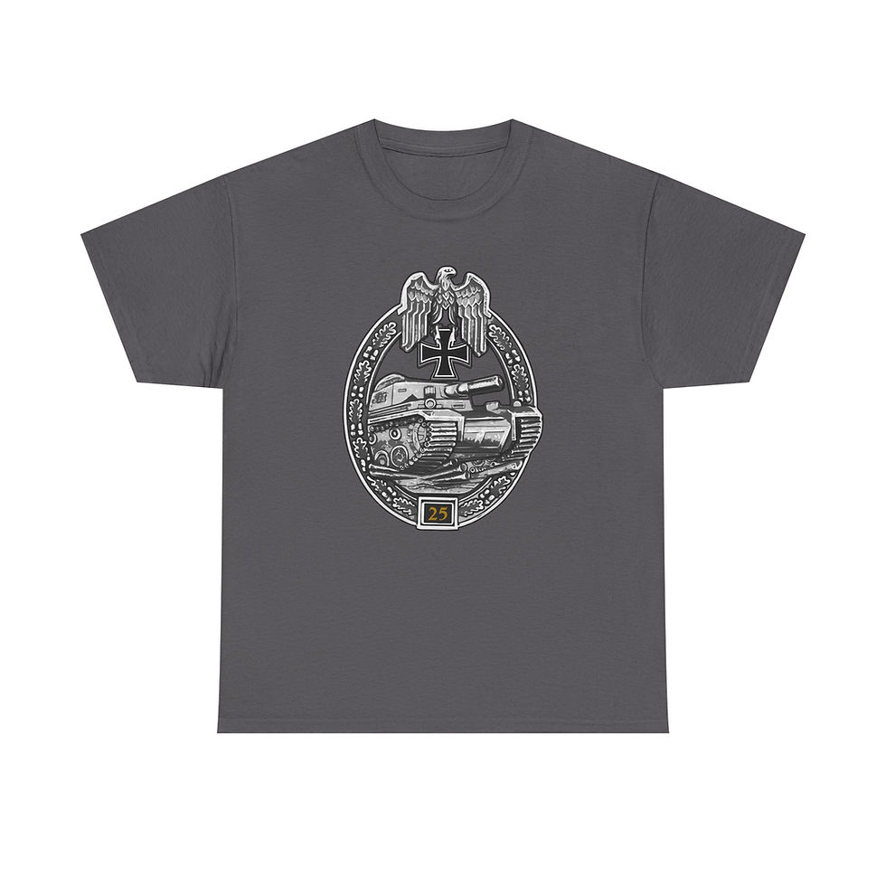 Thumbnail: Panzer Tank Badge 25 T-Shirt WWII German