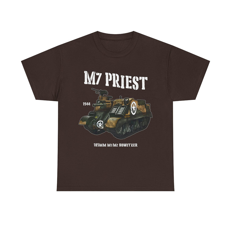 Thumbnail: M7 Priest T-Shirt WWII US Tank