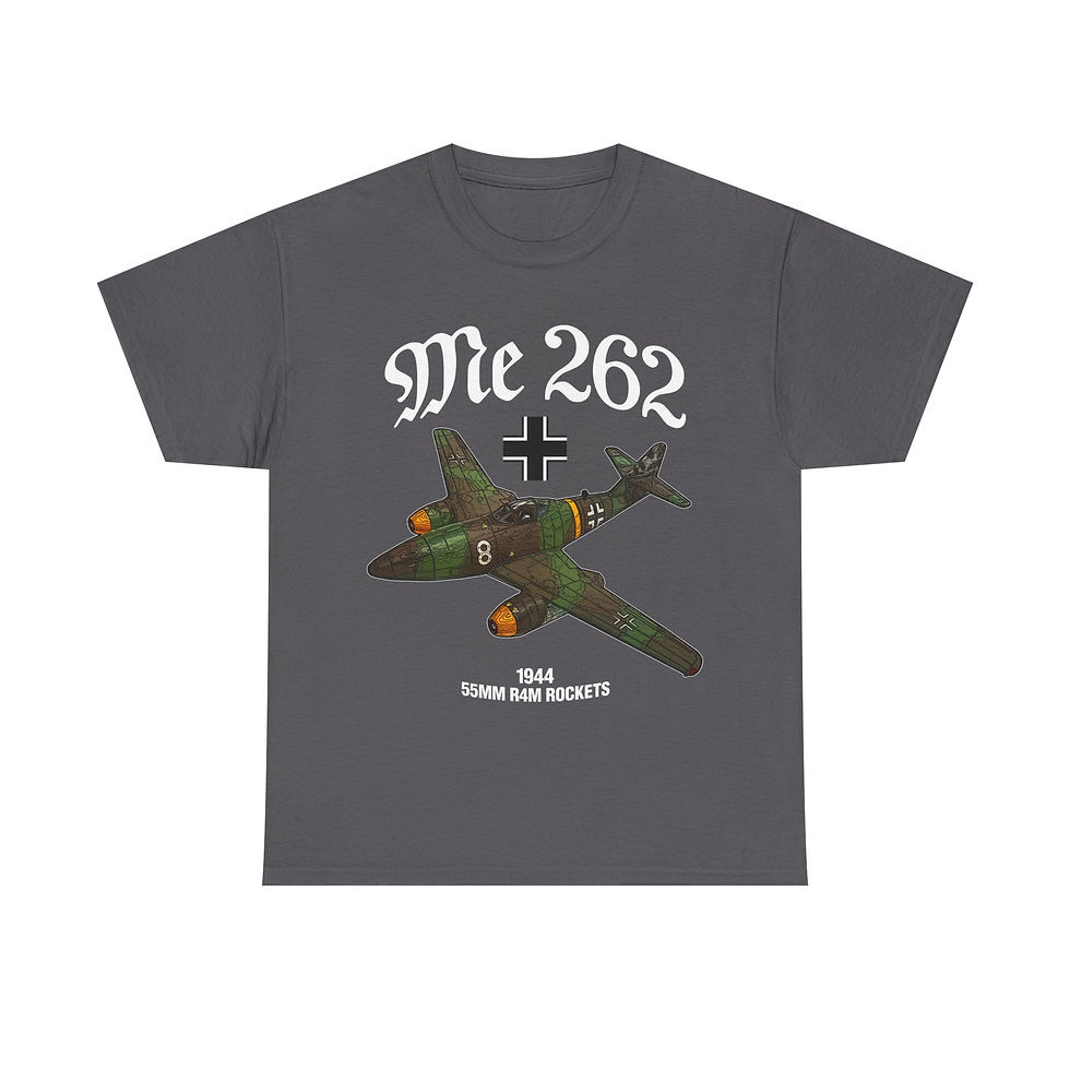 Thumbnail: Me 262 T-Shirt WWII German Aircraft Version 1