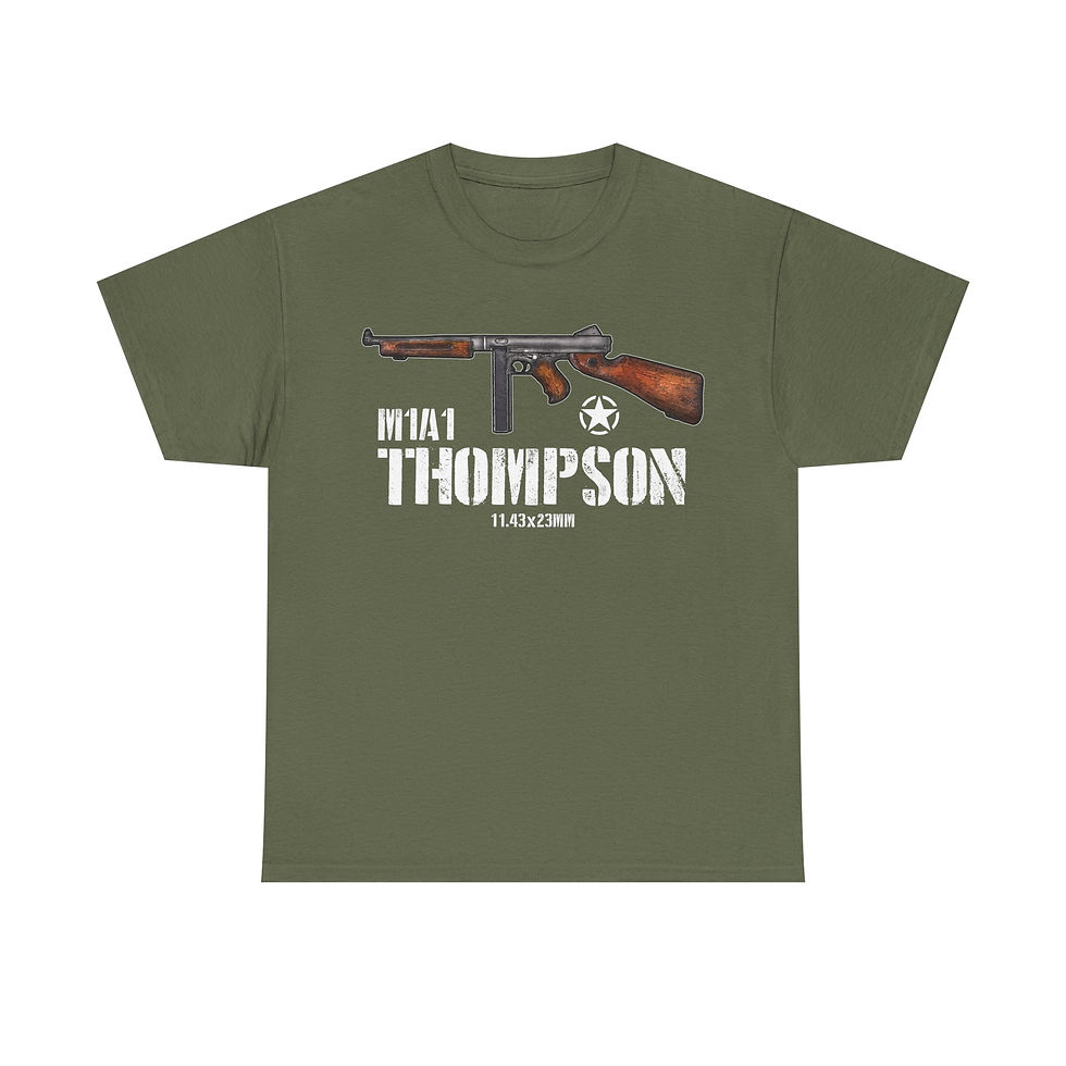 Thumbnail: M1A1 Thompson T-Shirt US Machine Gun Rifle Version 1