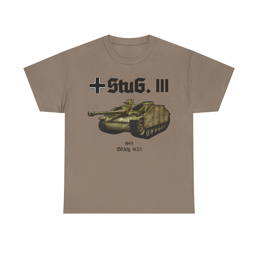 Thumbnail: StuG III Panzer T-Shirt WWII German Tank Version 3