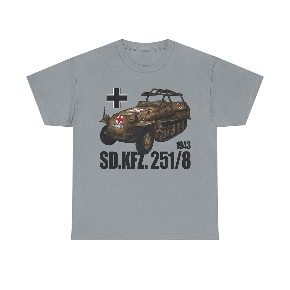 Thumbnail: Sd.kfz 251/8 T-Shirt WWII German Armored Car Ambulance