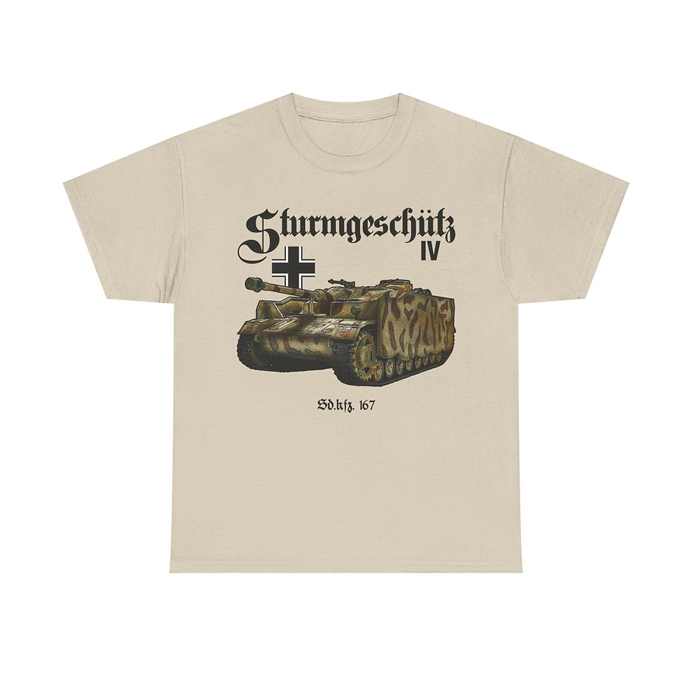 Thumbnail: StuG IV Panzer T-Shirt WWII German Tank Version 1